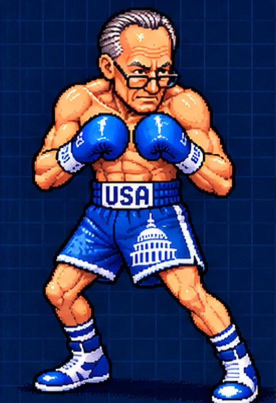 Darling Chuck, Light Heavyweight contender, in his fighting stance.