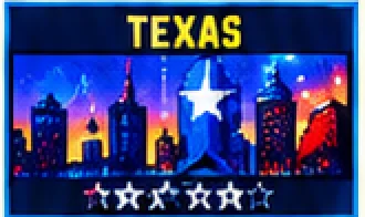 Texas arena, lone star over the skyline